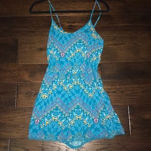 Blue/Orange/Pink/White Romper